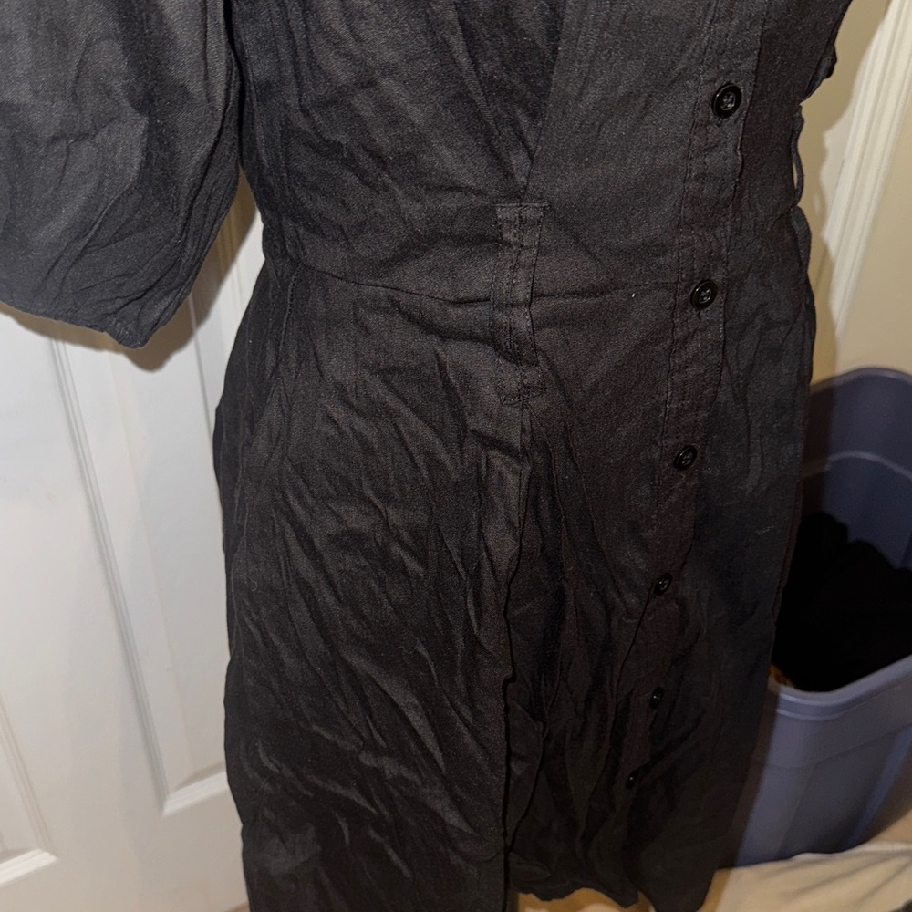 Chic Black Long Sleeve Dress - Picture 4 of 13